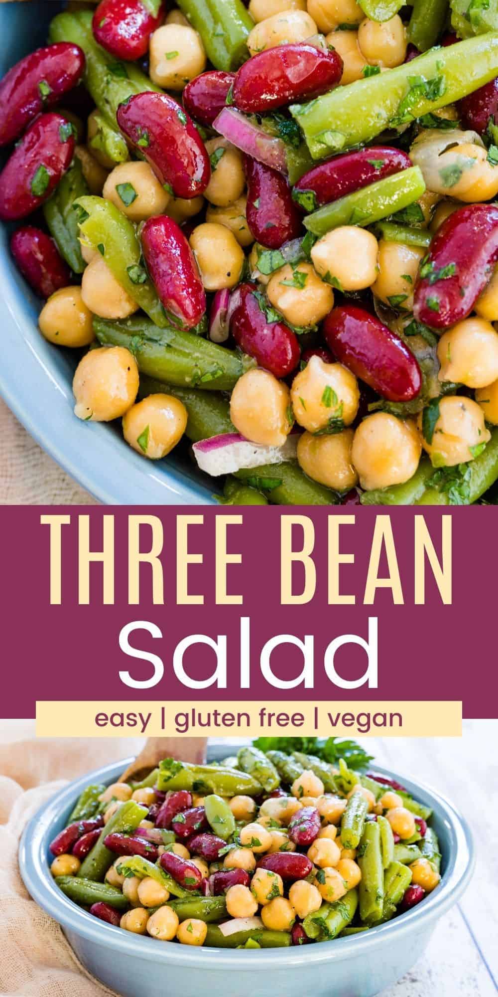 Easy Three Bean Salad Recipe | Cupcakes & Kale Chips