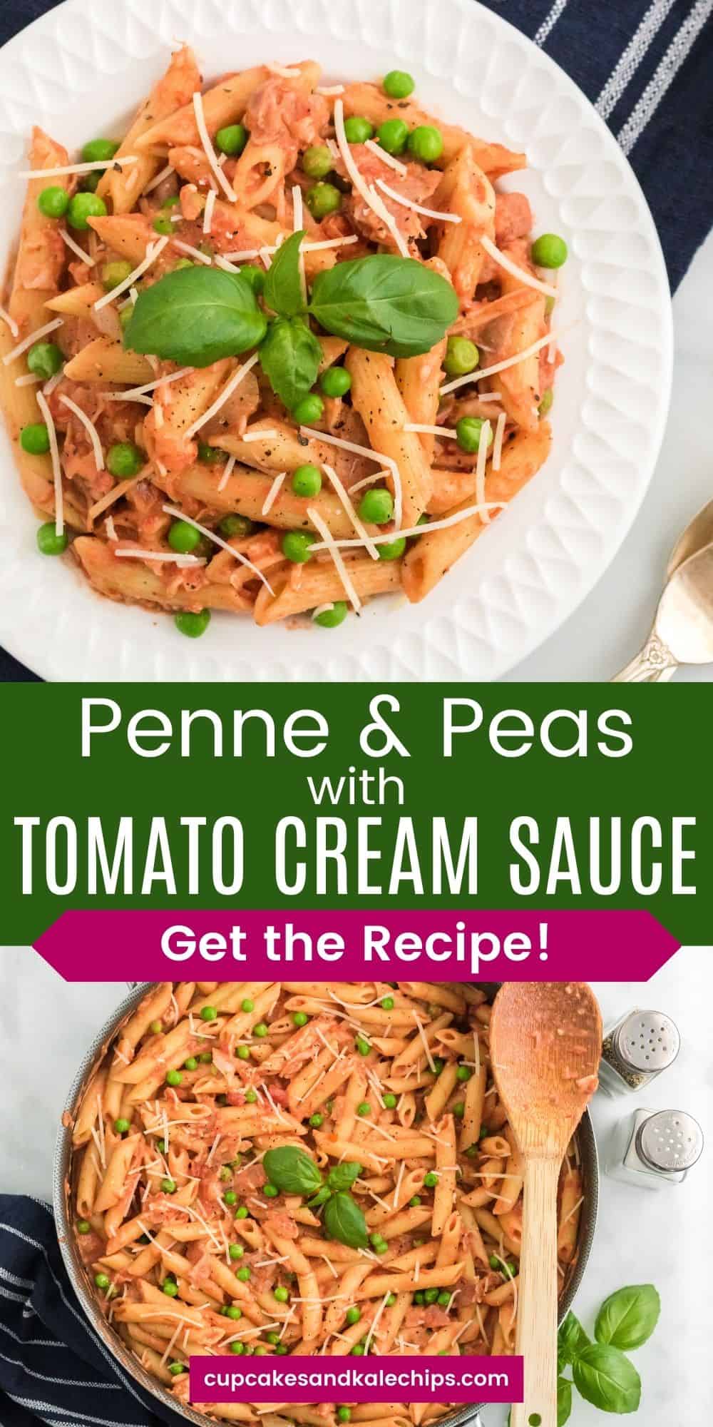 Penne with Tomato Cream Sauce | Cupcakes & Kale Chips