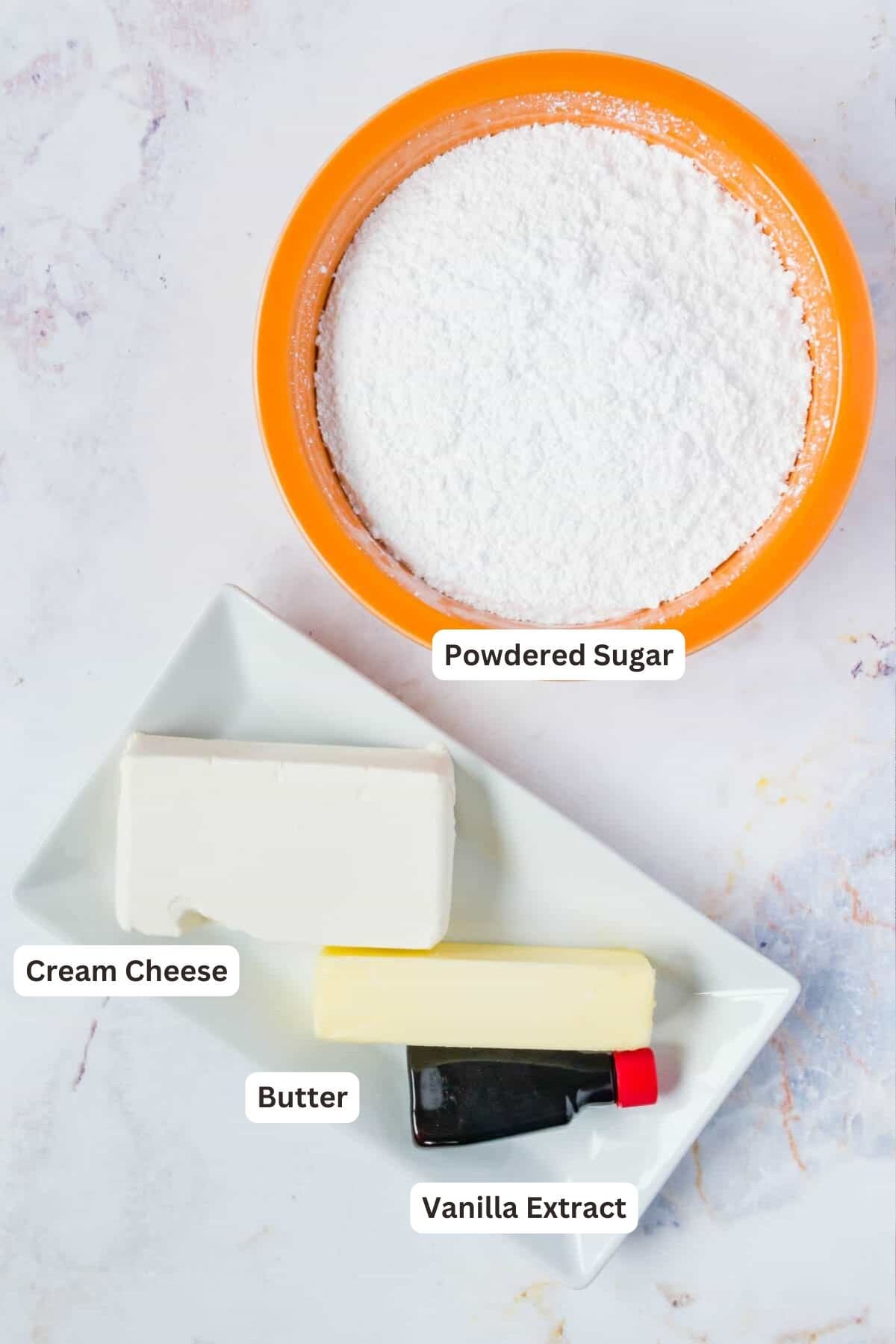 Ingredients for Gluten Free Hummingbird Cake.