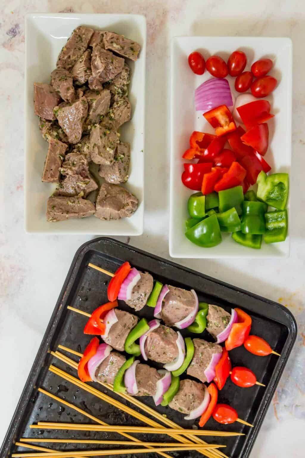 Beef Souvlaki Greek Steak Kabobs Cupcakes & Kale Chips