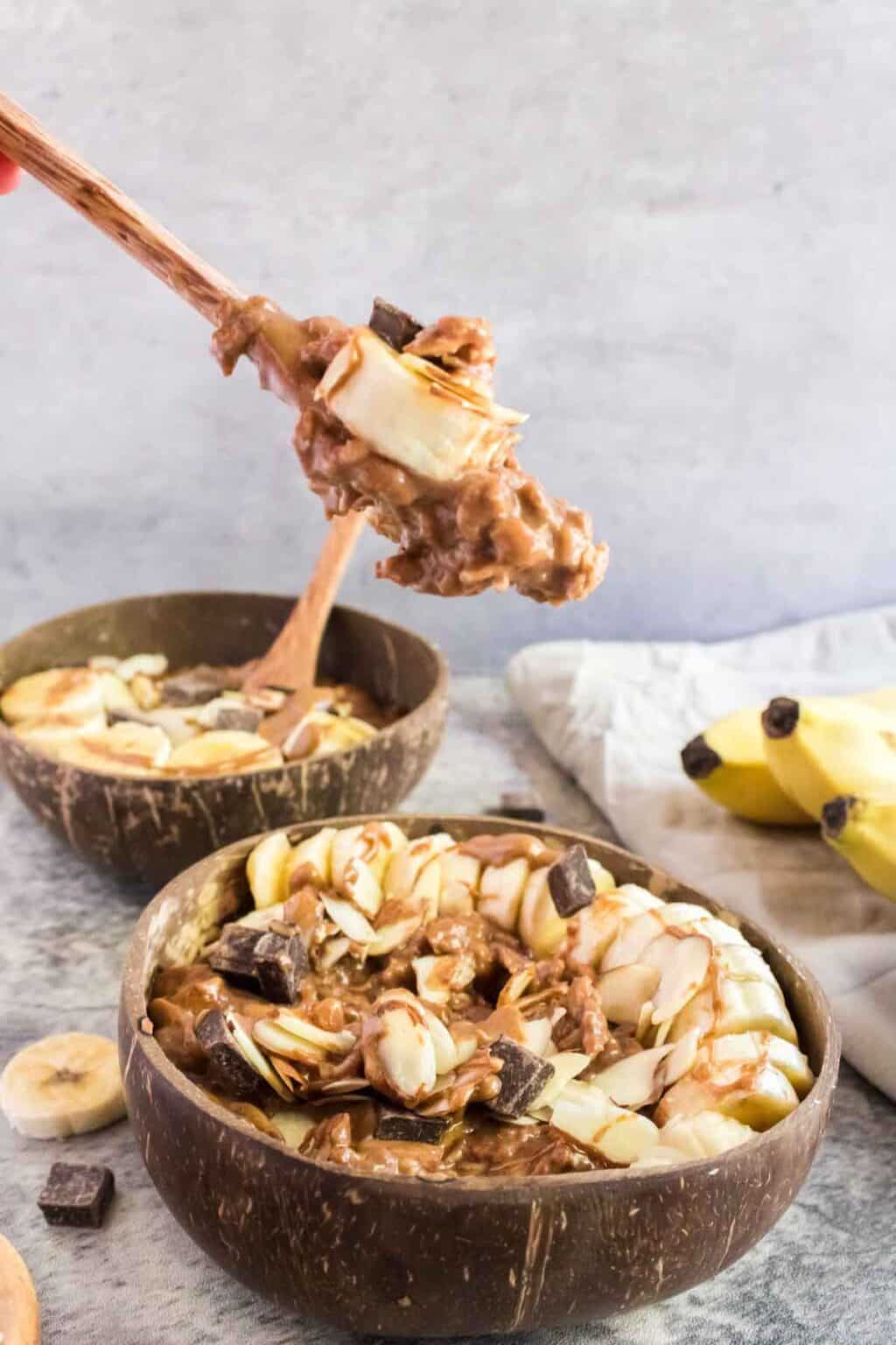 Almond Butter Chocolate Oatmeal Cupcakes & Kale Chips