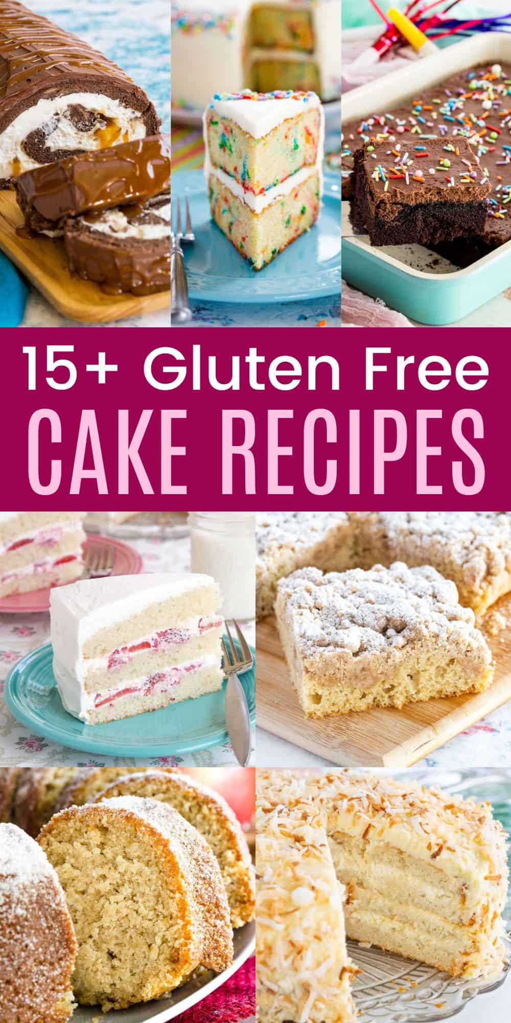 20 Gluten Free Cake Recipes Cupcakes Kale Chips   Gluten Free Cake Recipes Pin Template Long 