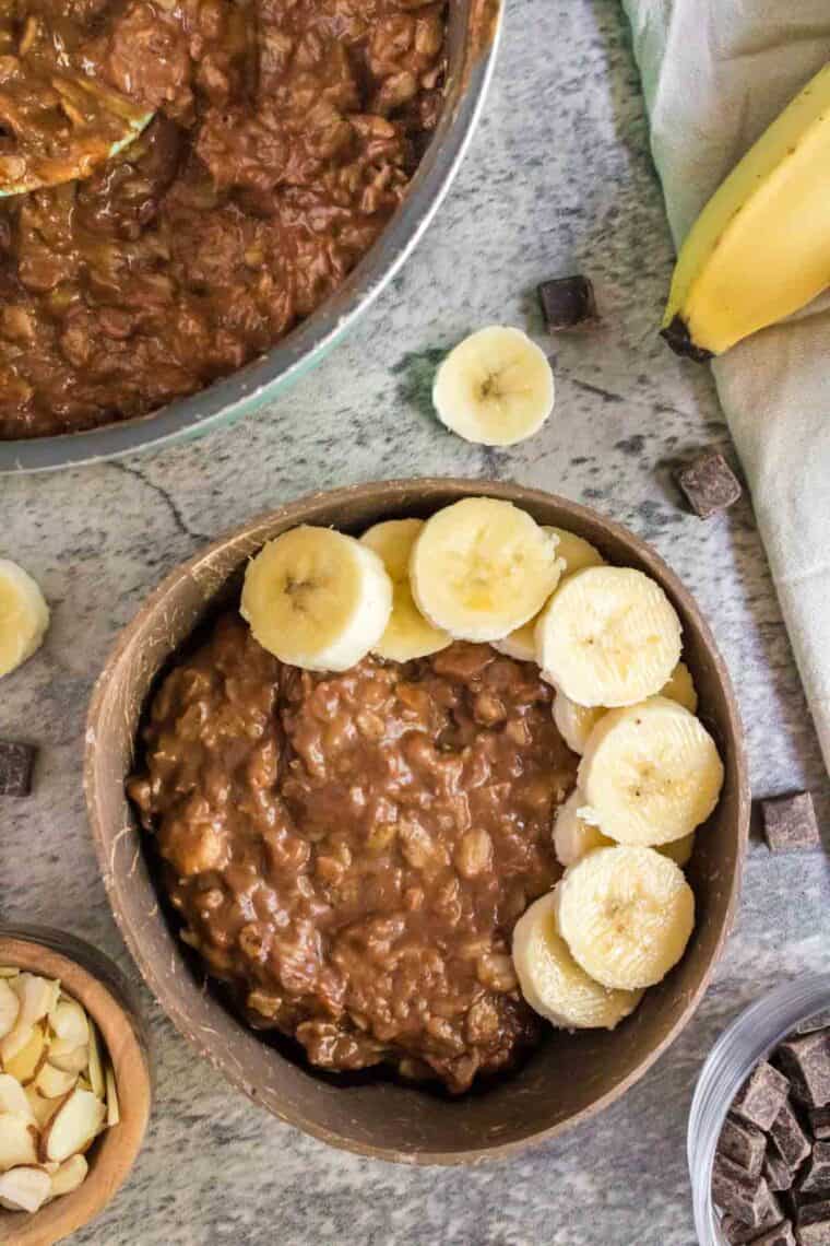 Almond Butter Chocolate Oatmeal Cupcakes and Kale Chips