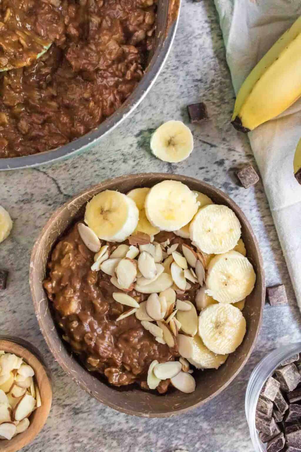 Almond Butter Chocolate Oatmeal Cupcakes and Kale Chips