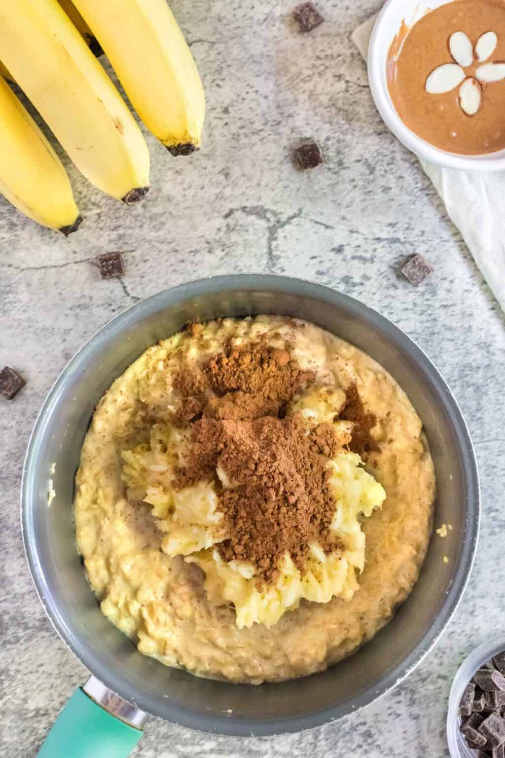 Almond Butter Chocolate Oatmeal Cupcakes & Kale Chips