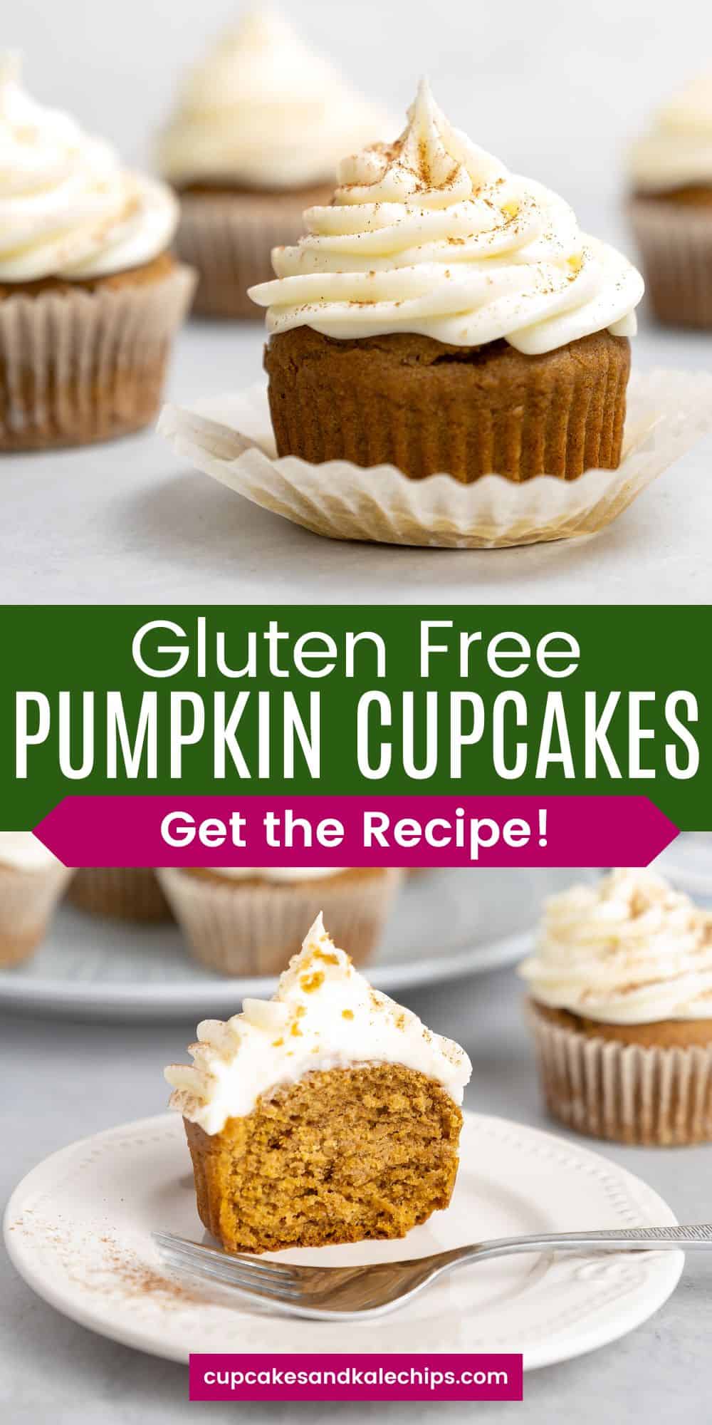 Gluten Free Pumpkin Cupcakes | Cupcakes & Kale Chips