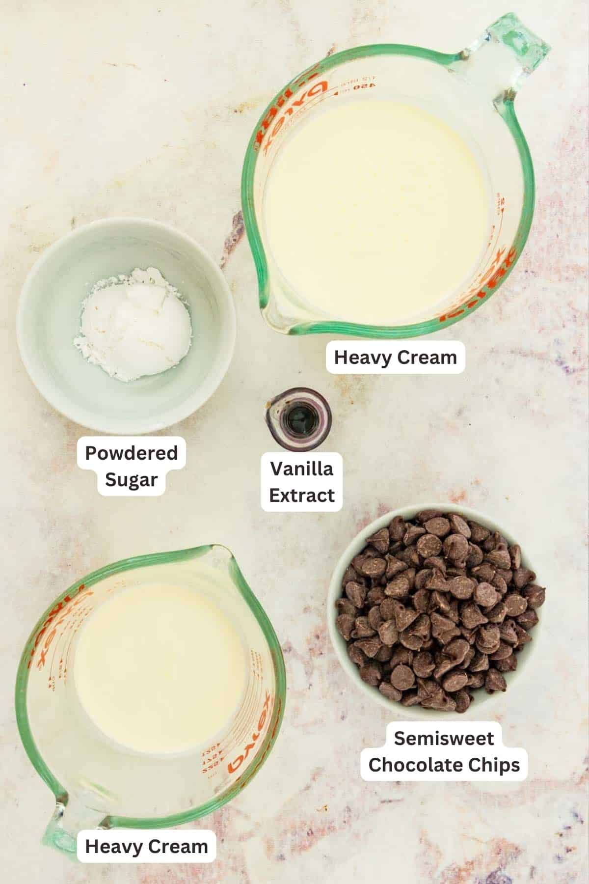 Ingredients for Reese’s Ice Cream Cake.