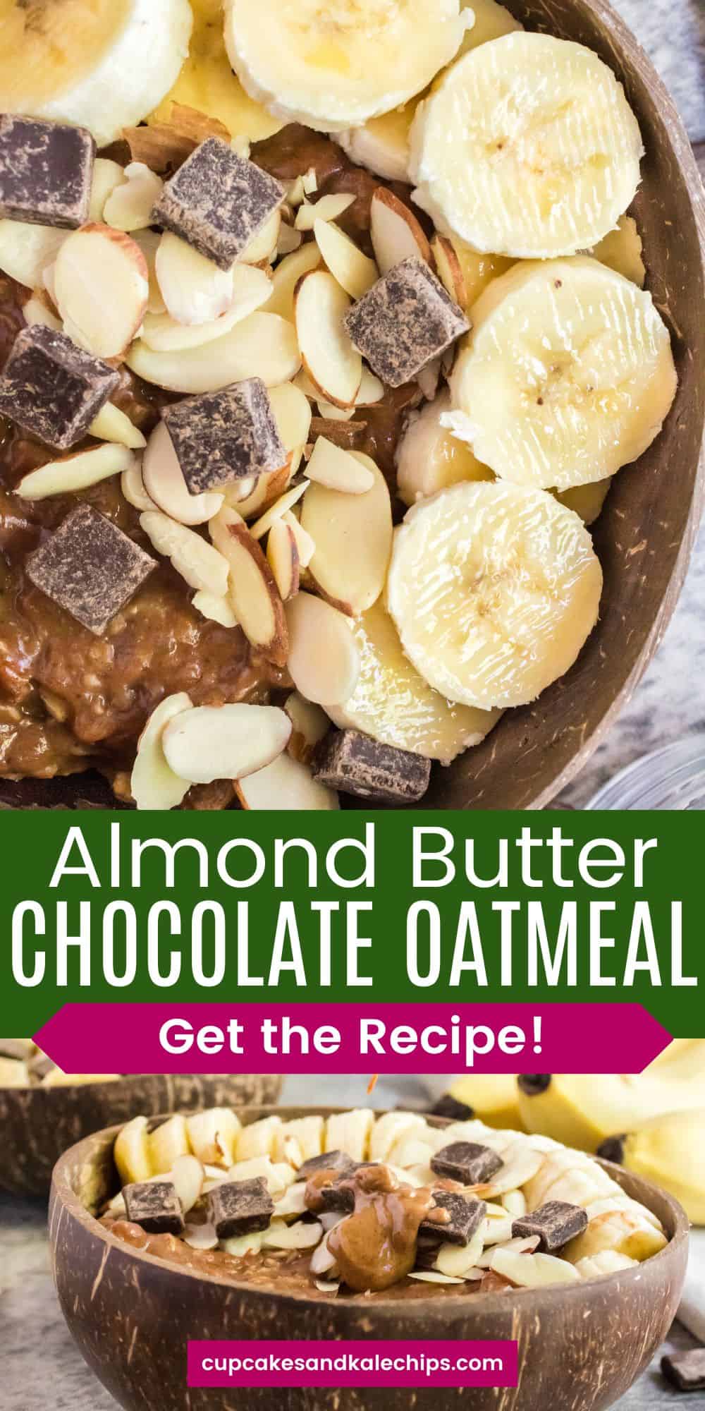 Almond Butter Chocolate Oatmeal Cupcakes & Kale Chips