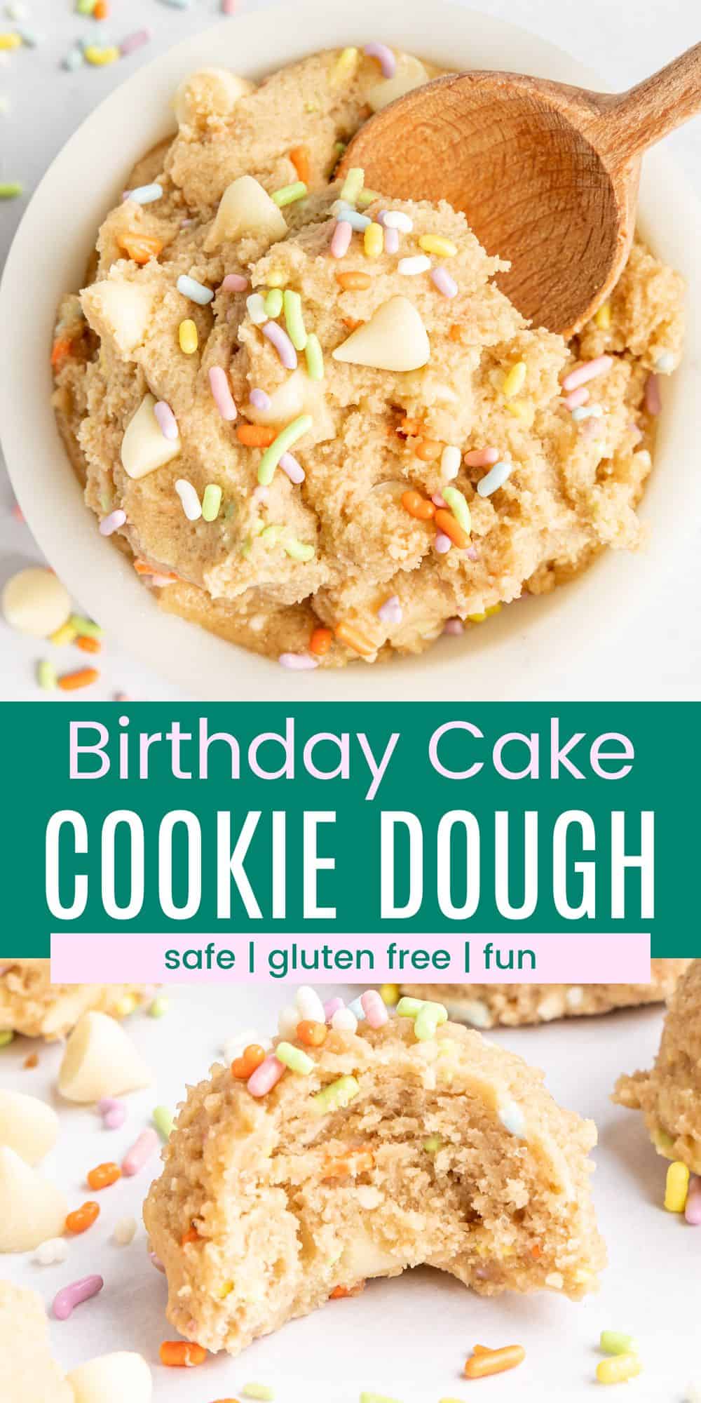 Gluten Free Birthday Cake Cookie Dough | Cupcakes & Kale Chips