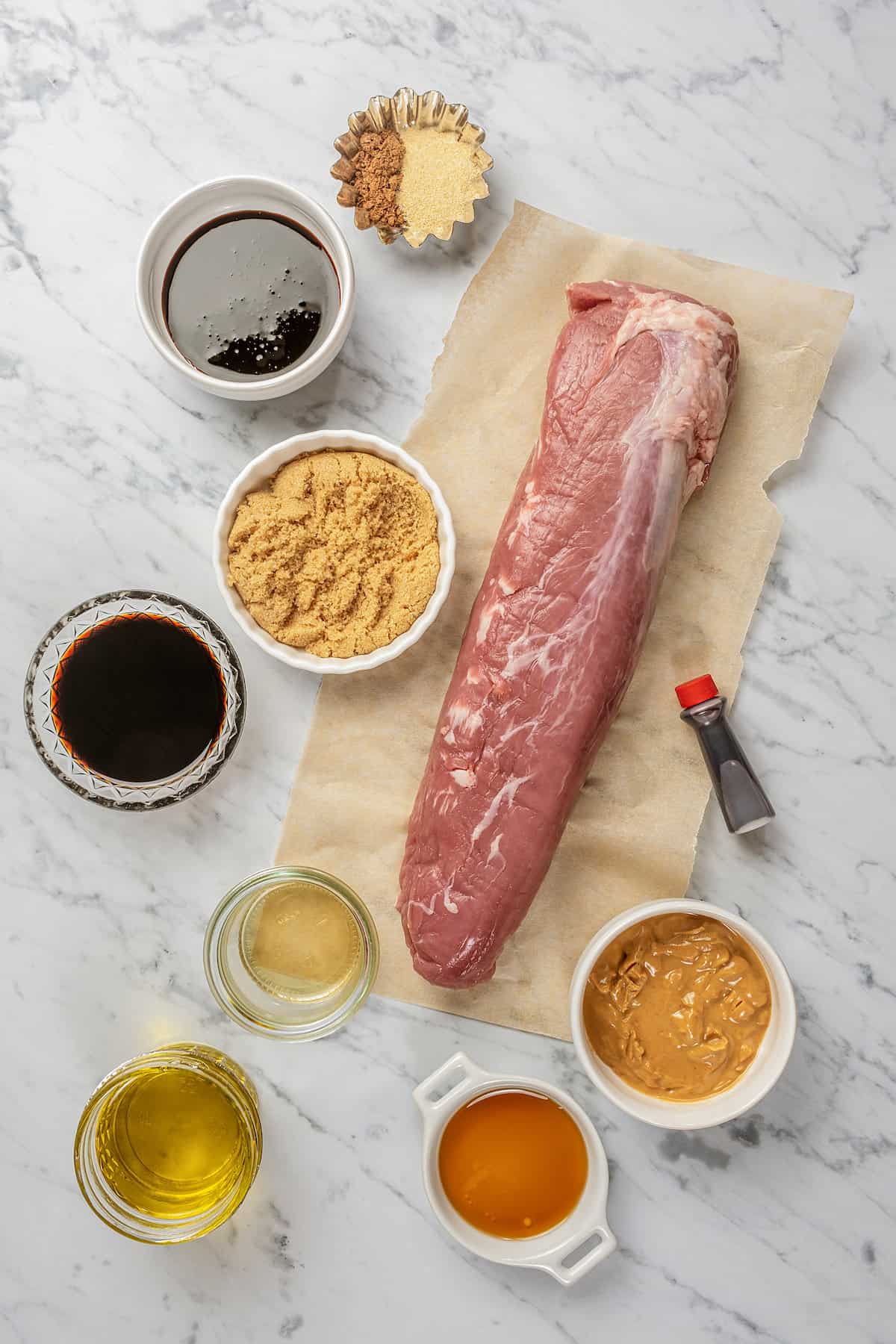 The ingredients for char siu pork.