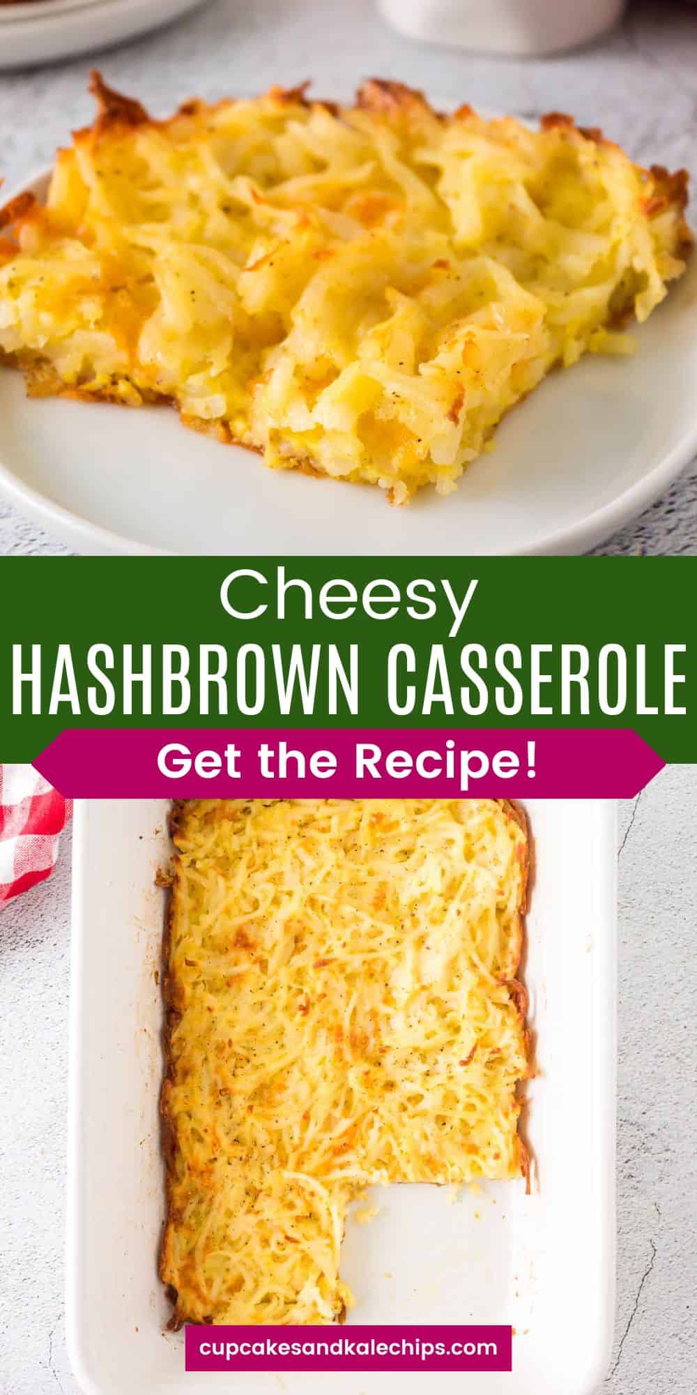 Cheesy Hash Brown Potato Casserole | Cupcakes & Kale Chips