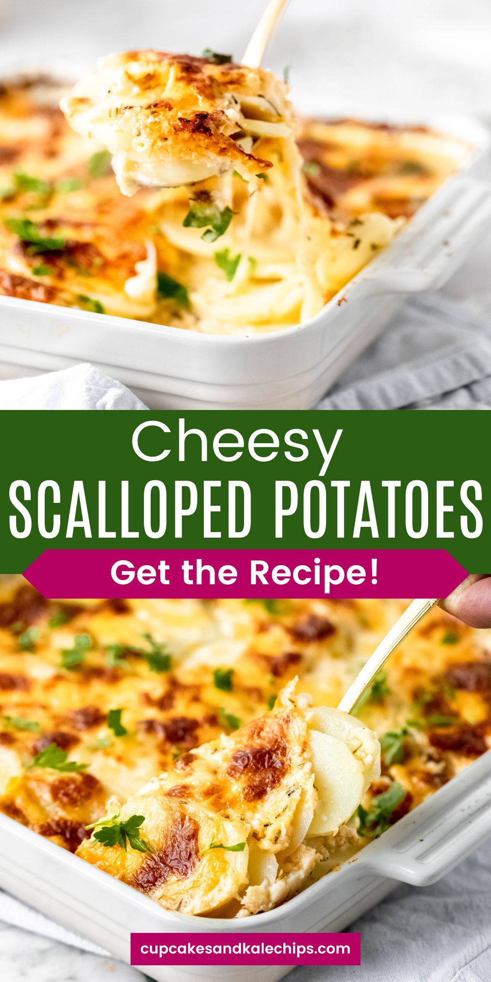 Cheesy Scalloped Potatoes | Cupcakes & Kale Chips