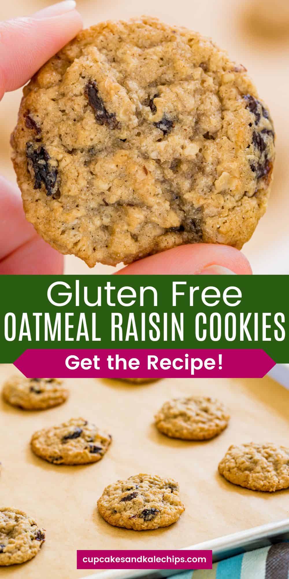 Gluten Free Oatmeal Raisin Cookies | Cupcakes & Kale Chips
