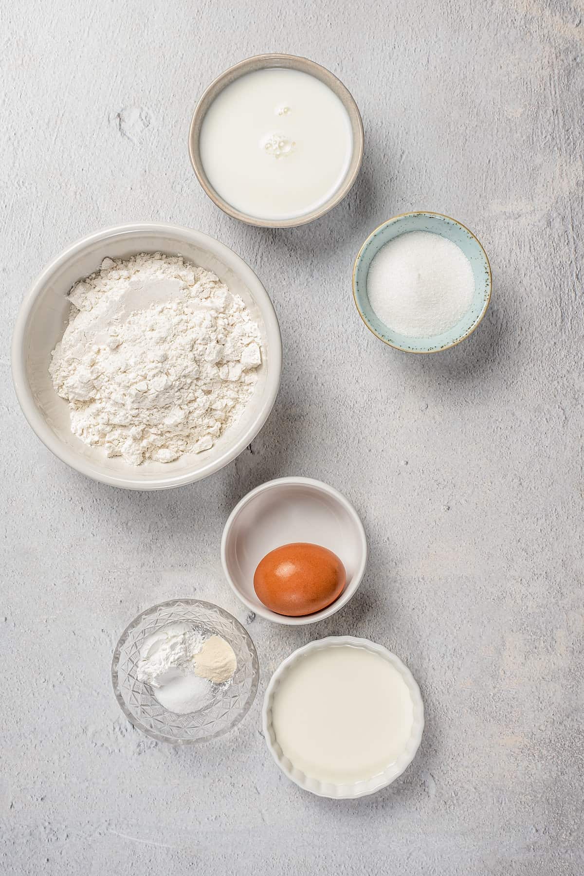 The ingredients for gluten-free pikelets.