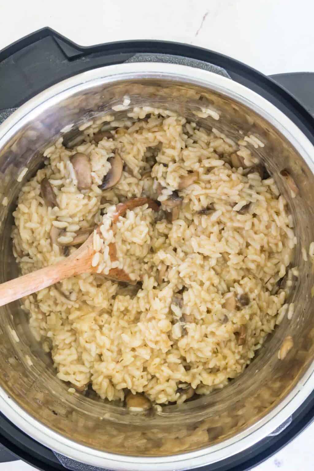 Instant Pot Mushroom Risotto Cupcakes & Kale Chips