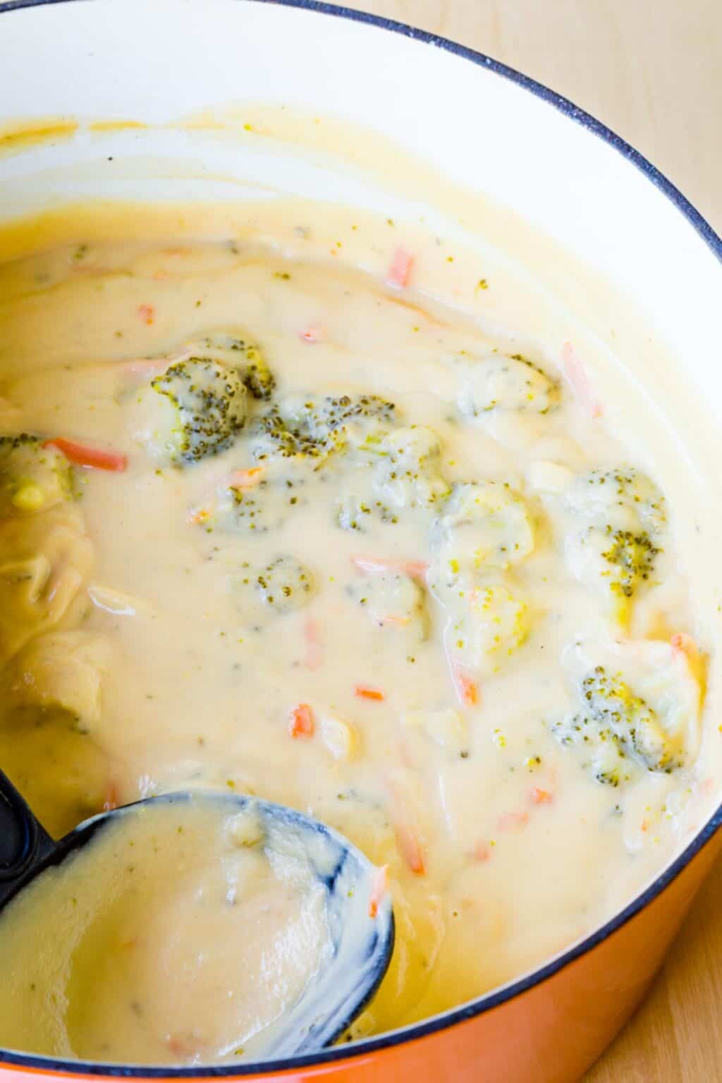 Creamy Keto Broccoli Cheese Soup Cupcakes & Kale Chips