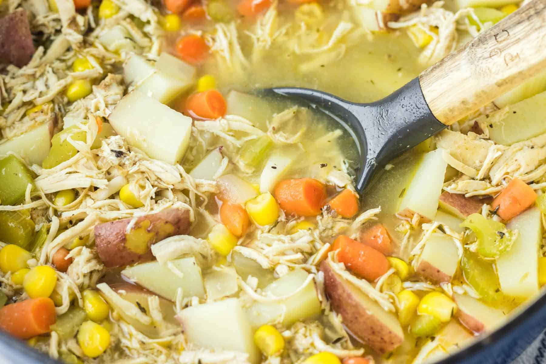 Hearty Rotisserie Chicken Soup Cupcakes & Kale Chips