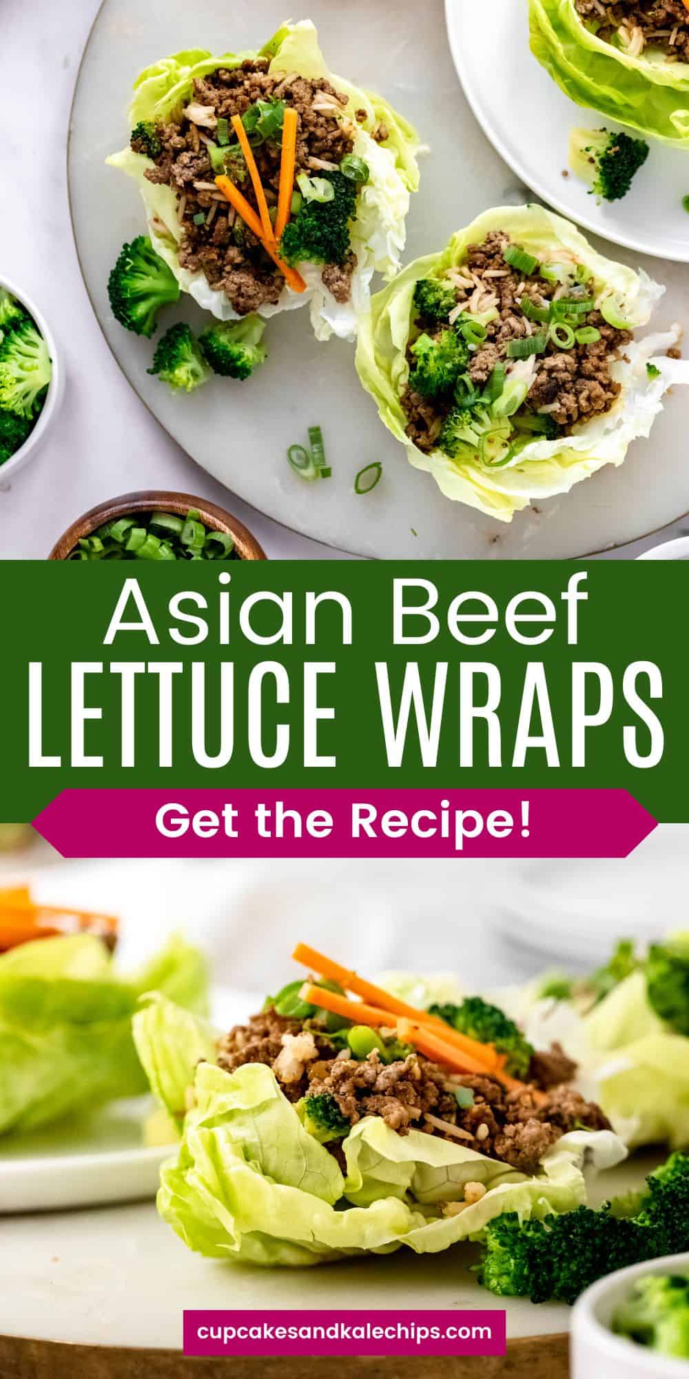 Asian Beef Lettuce Wraps Cupcakes & Kale Chips