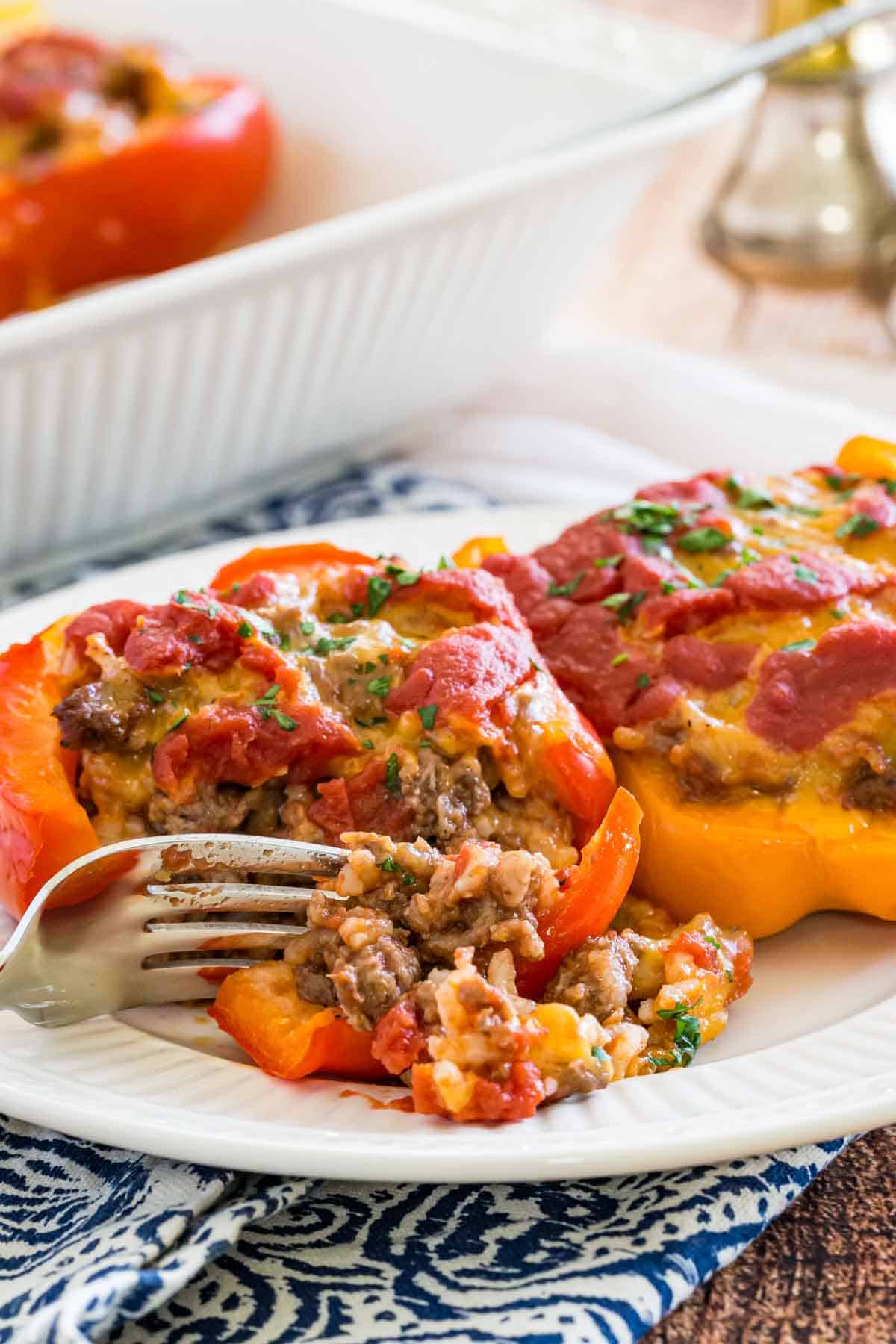 Classic Beef-Stuffed Peppers