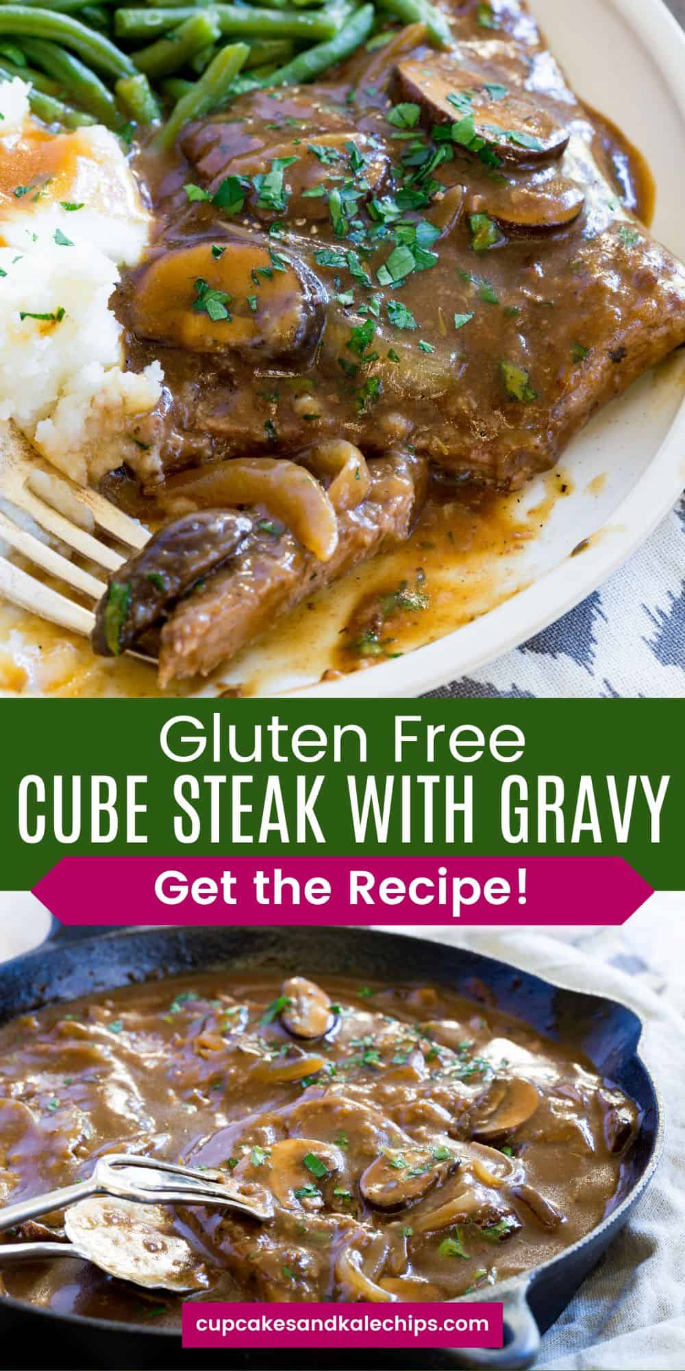 Gluten Free Cube Steak with Gravy Cupcakes & Kale Chips