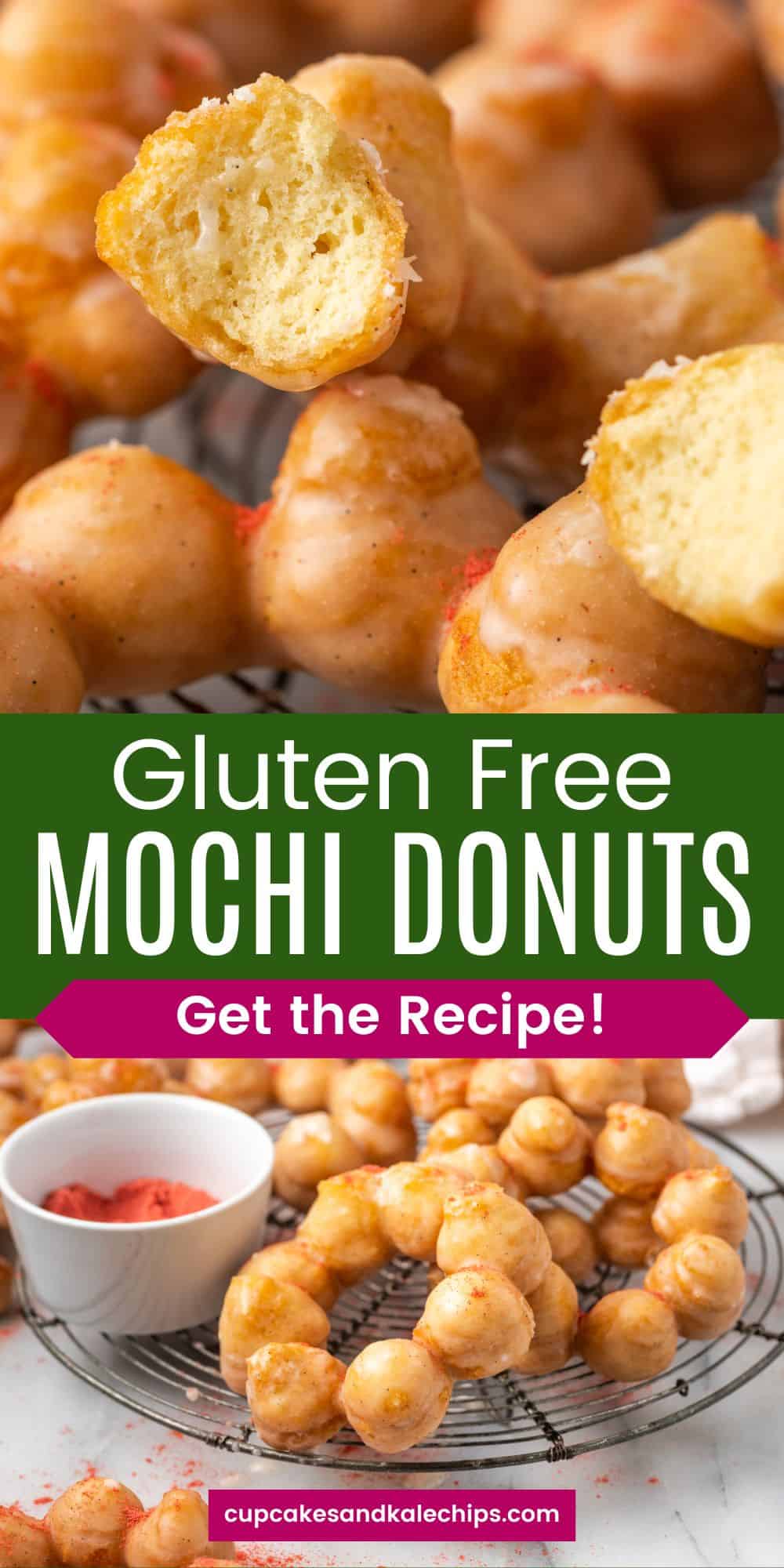 Gluten Free Mochi Donuts Cupcakes & Kale Chips