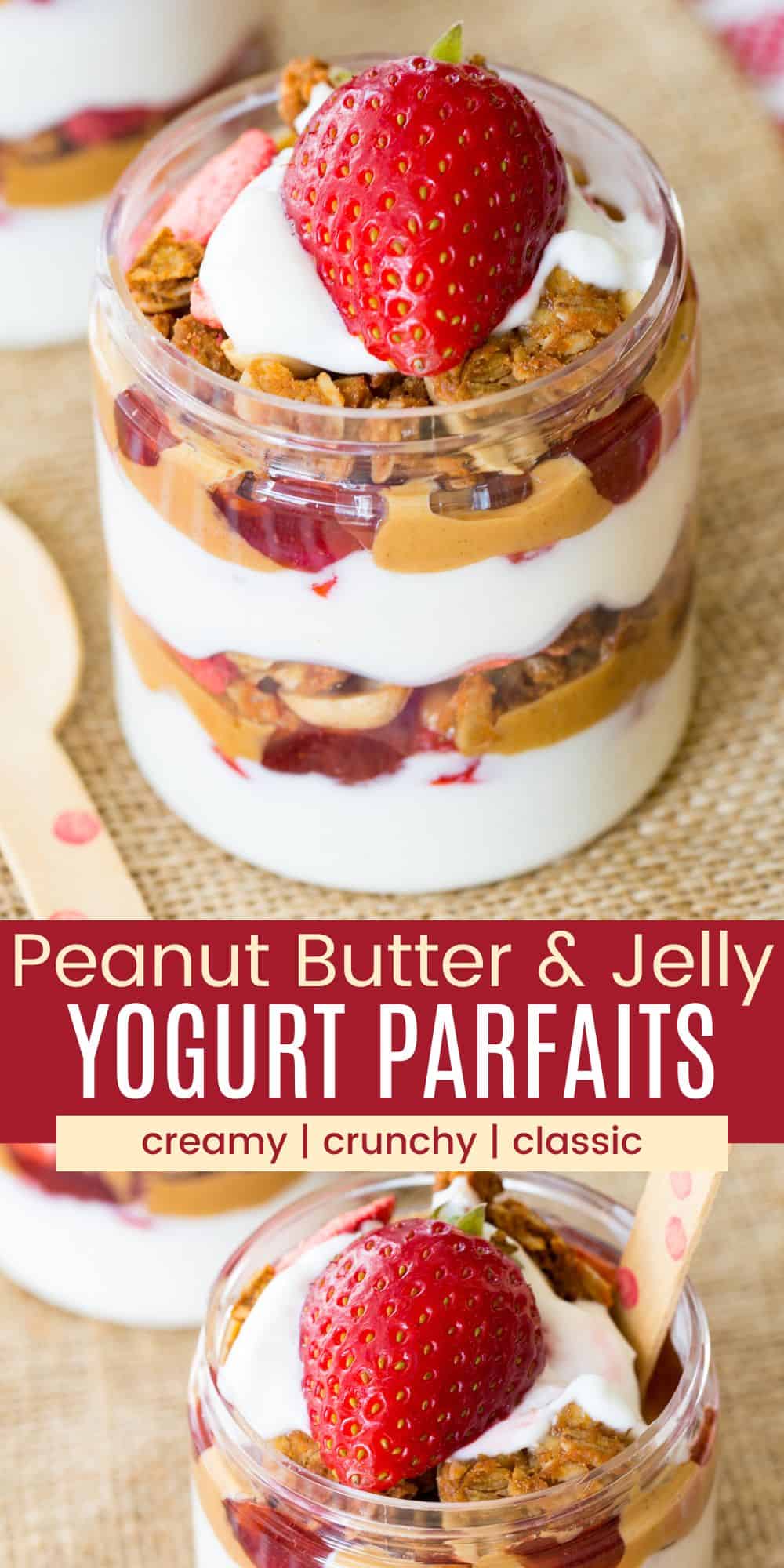 Peanut Butter and Jelly Yogurt Parfaits Cupcakes & Kale Chips