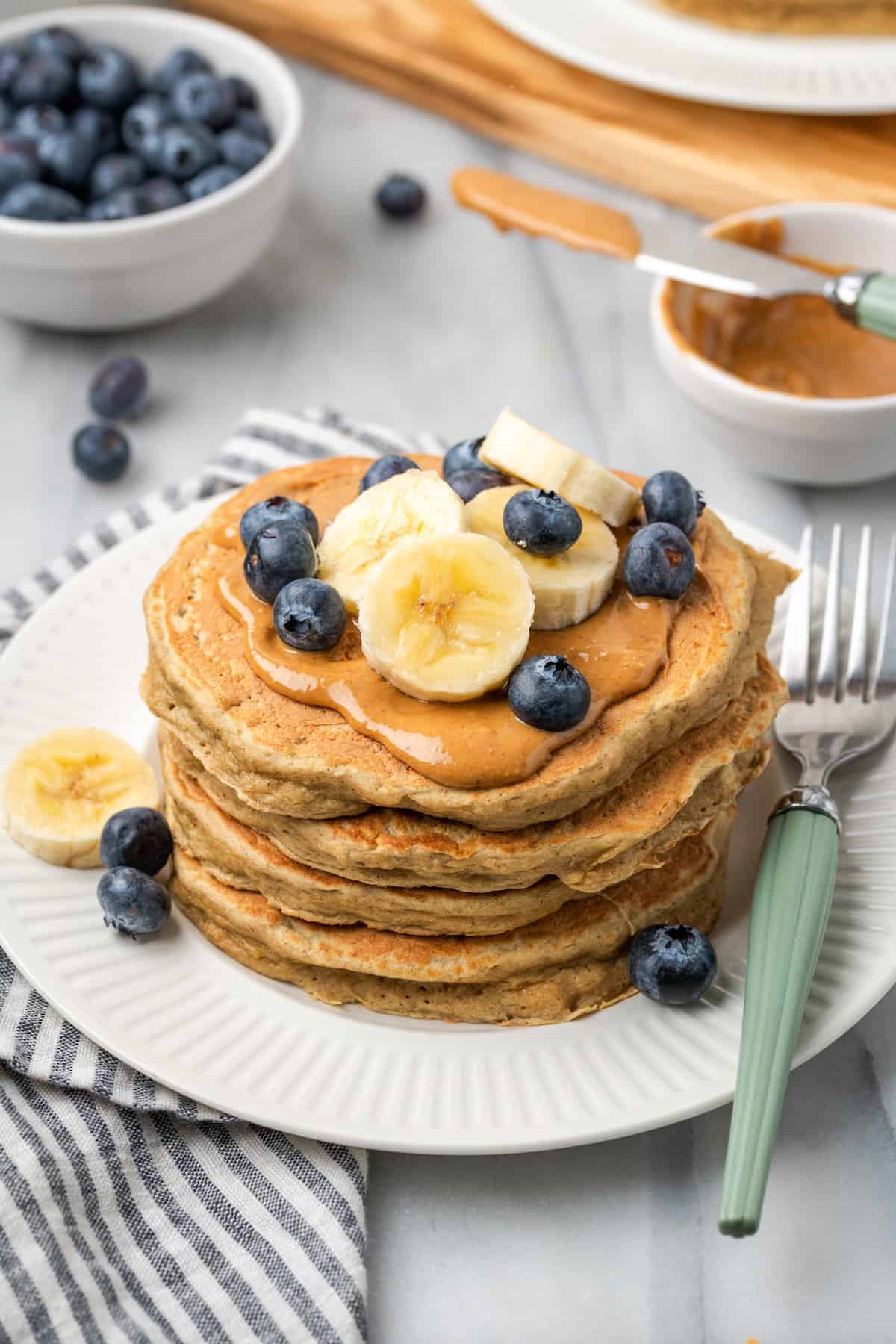 flourless protein pancakes - Blue Bowl