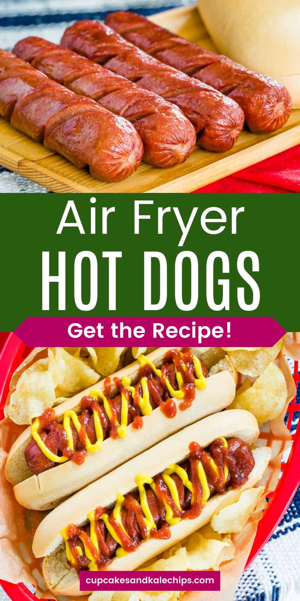 Air Fryer Hot Dogs | Cupcakes and Kale Chips