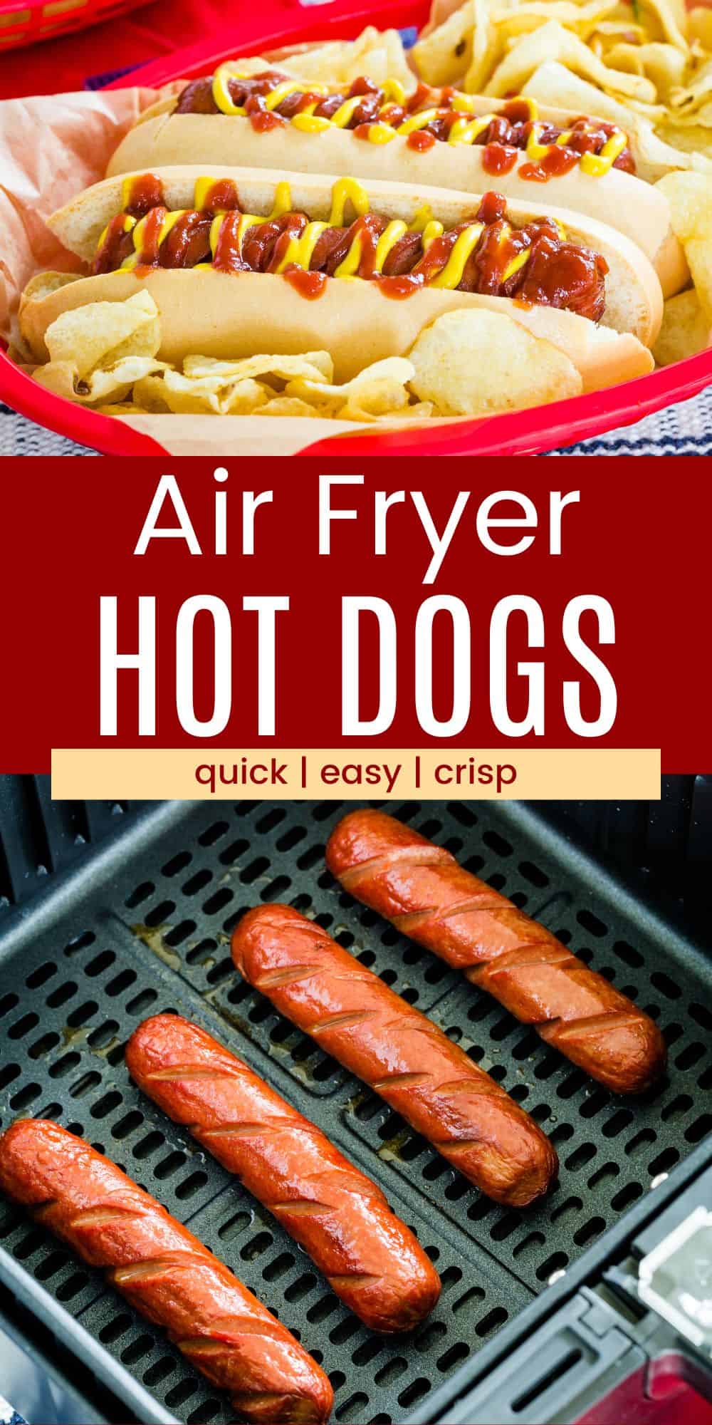 Air Fryer Hot Dogs Cupcakes and Kale Chips
