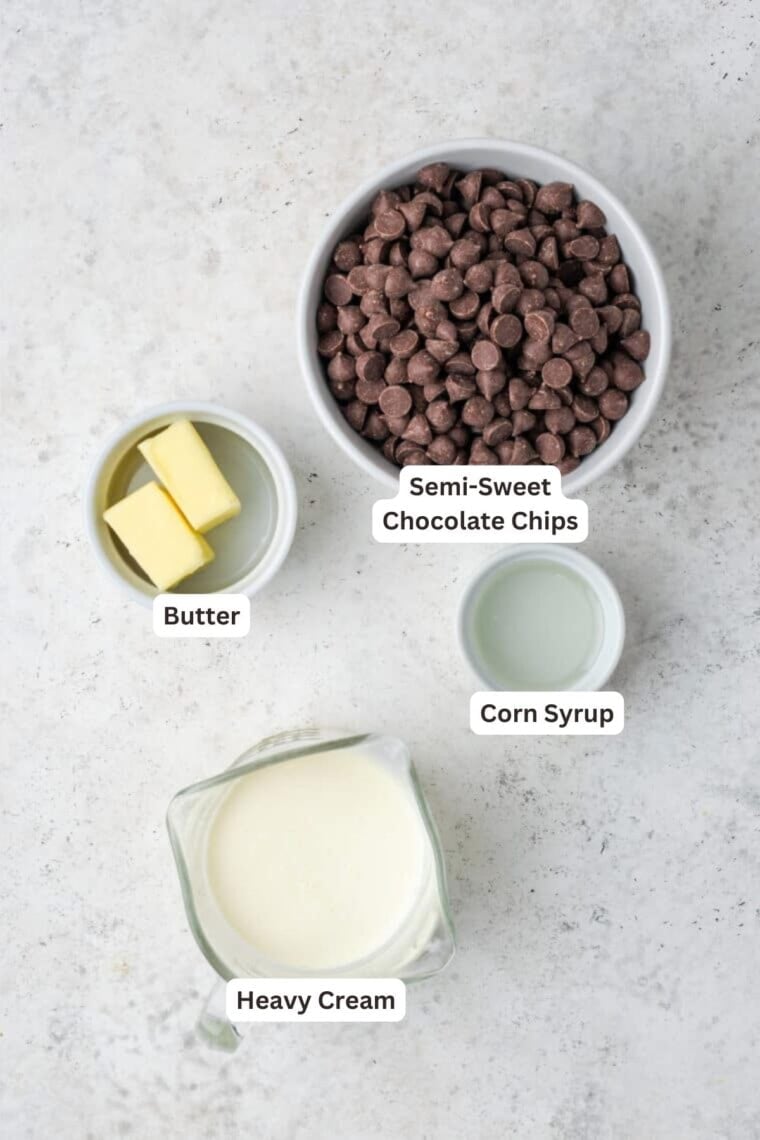 Ingredients for Gluten Free Eclairs.
