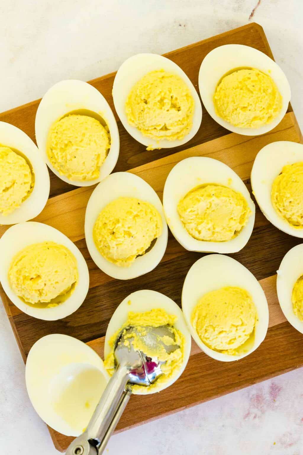 Healthy Deviled Eggs without Mayo Cupcakes & Kale Chips
