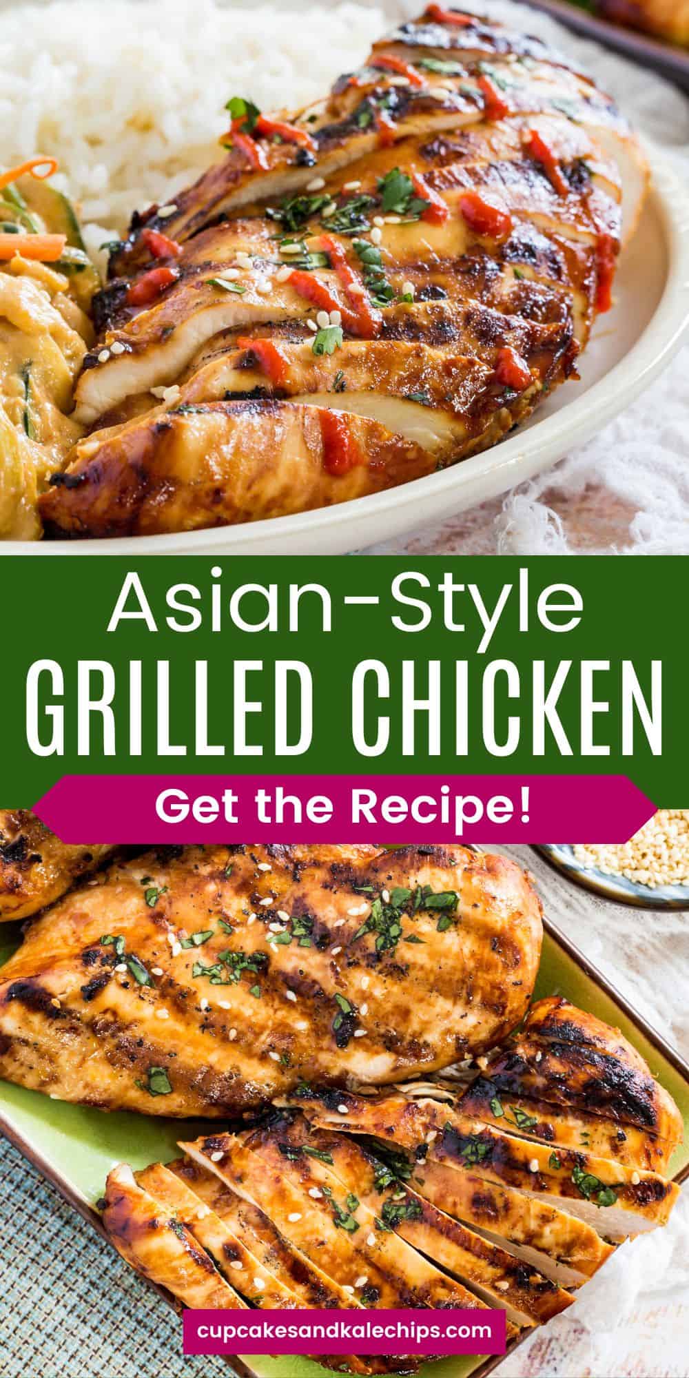 Sticky Asian Grilled Chicken Cupcakes & Kale Chips