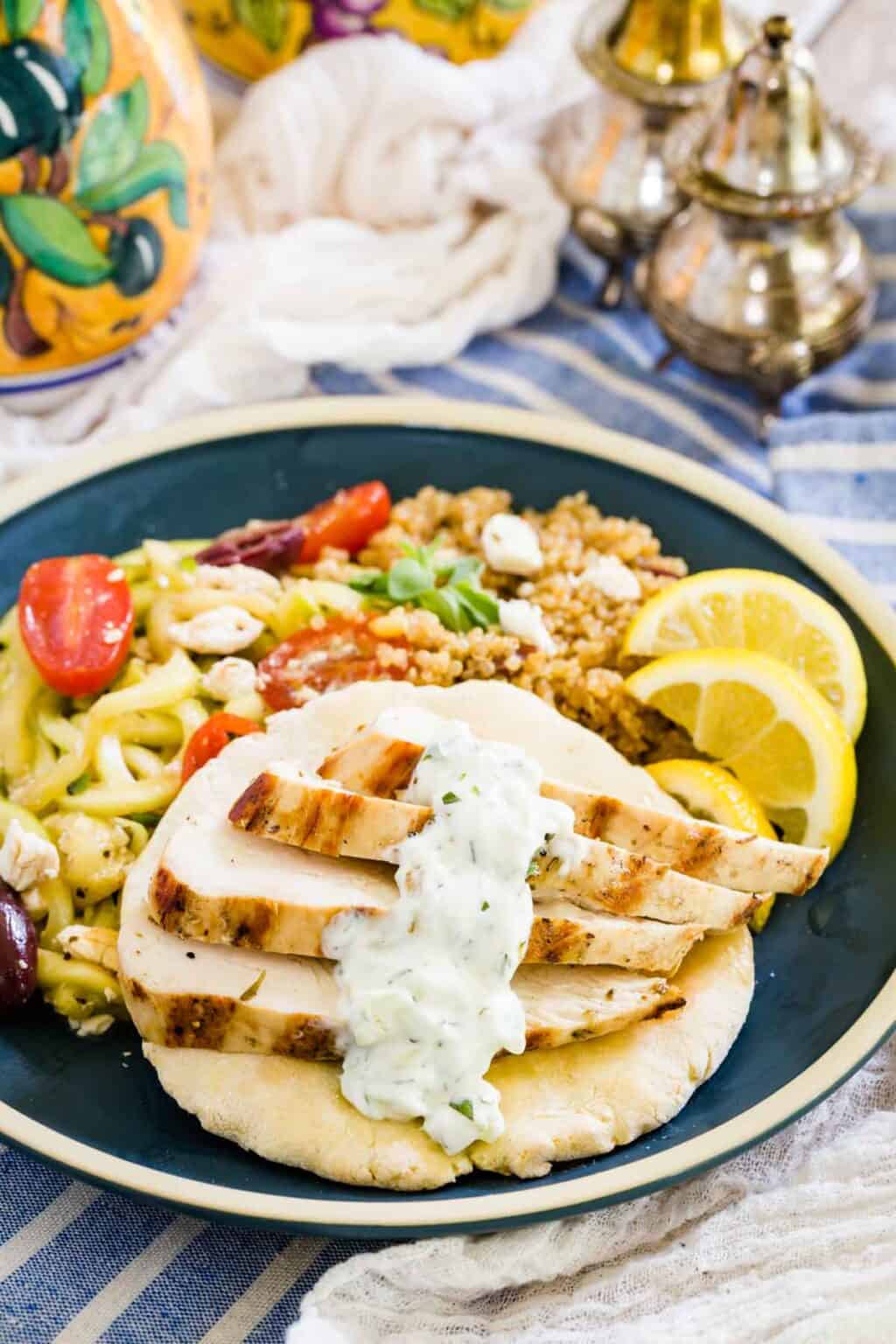 Grilled Greek Chicken Marinade Cupcakes and Kale Chips