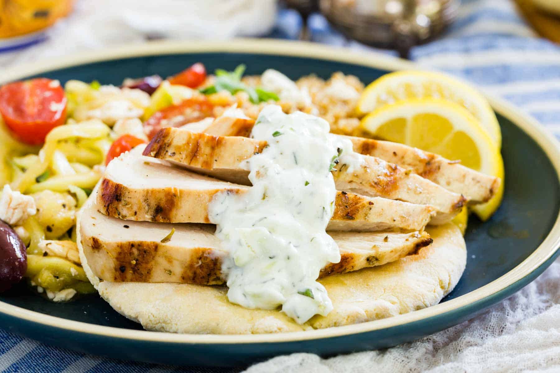 Grilled Greek Chicken Marinade Cupcakes and Kale Chips
