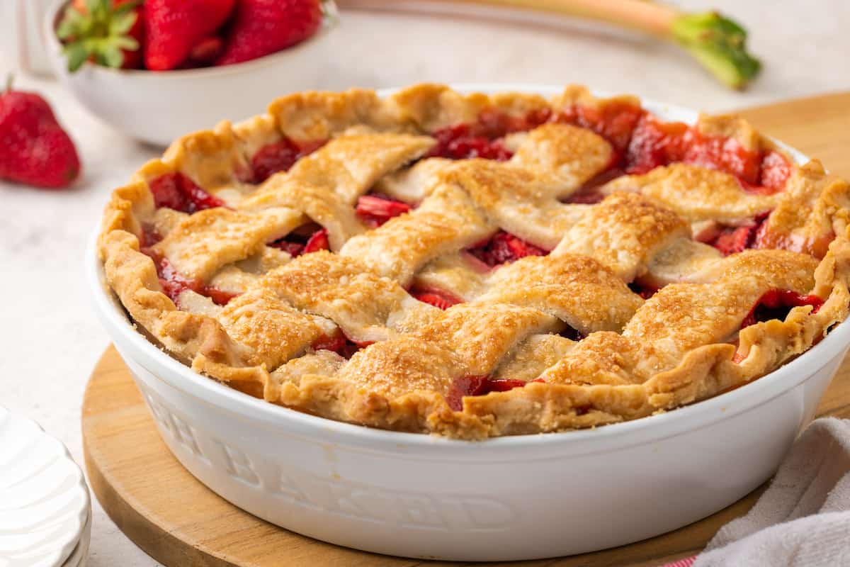 Gluten-Free Strawberry Rhubarb Pie - A Gluten-Free Summer Treat