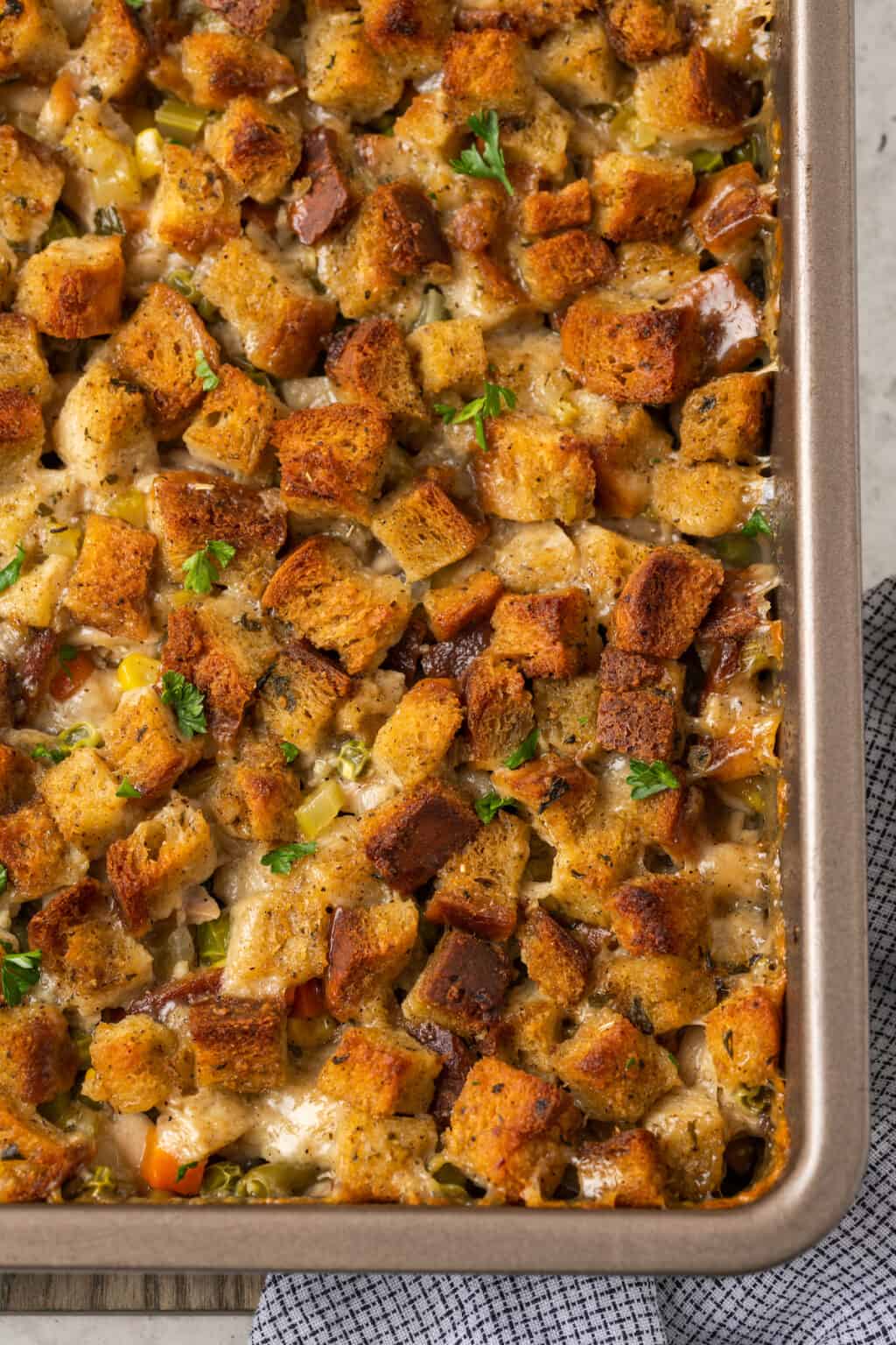 Chicken Stuffing Casserole | Cupcakes and Kale Chips