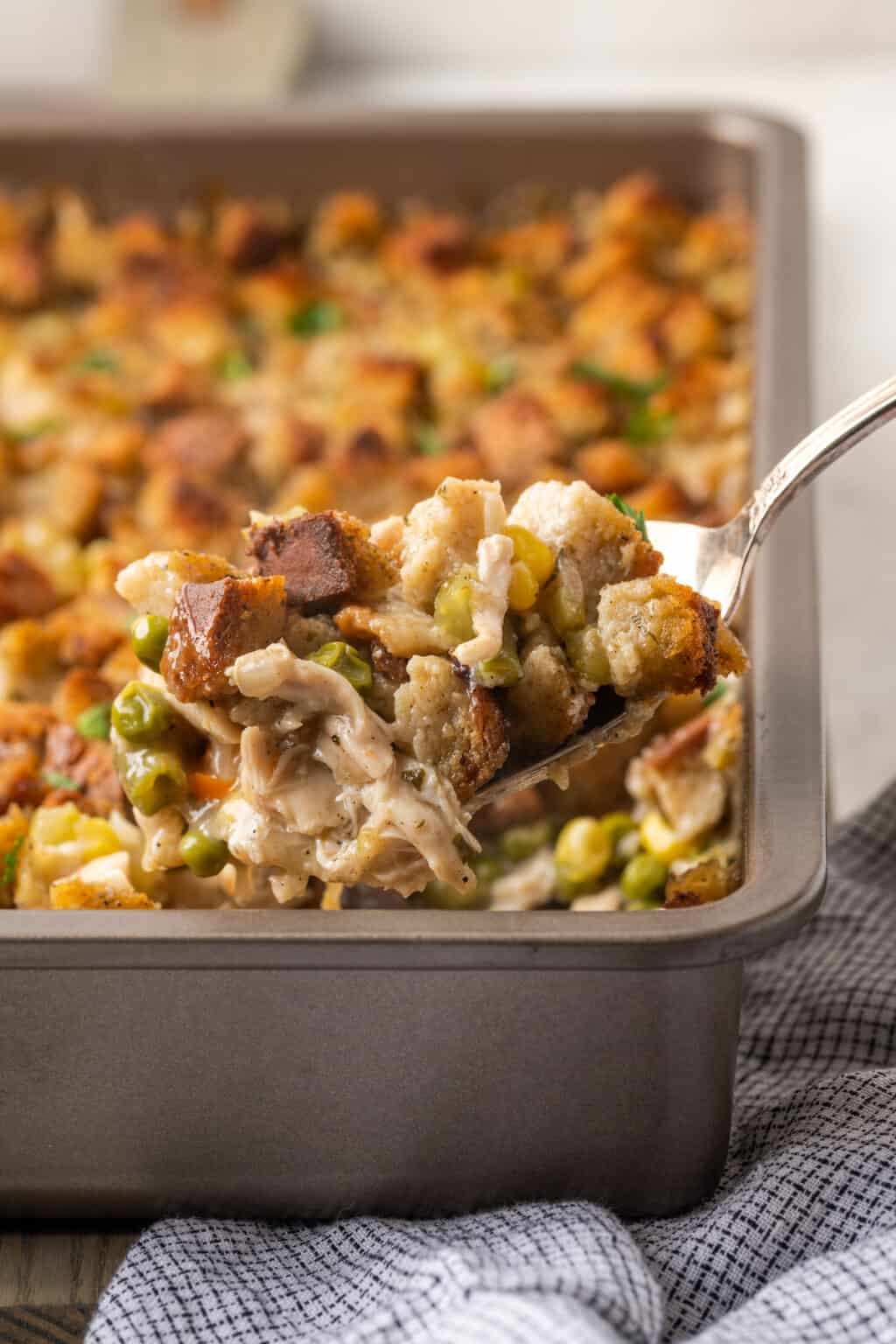 Chicken Stuffing Casserole | Cupcakes and Kale Chips