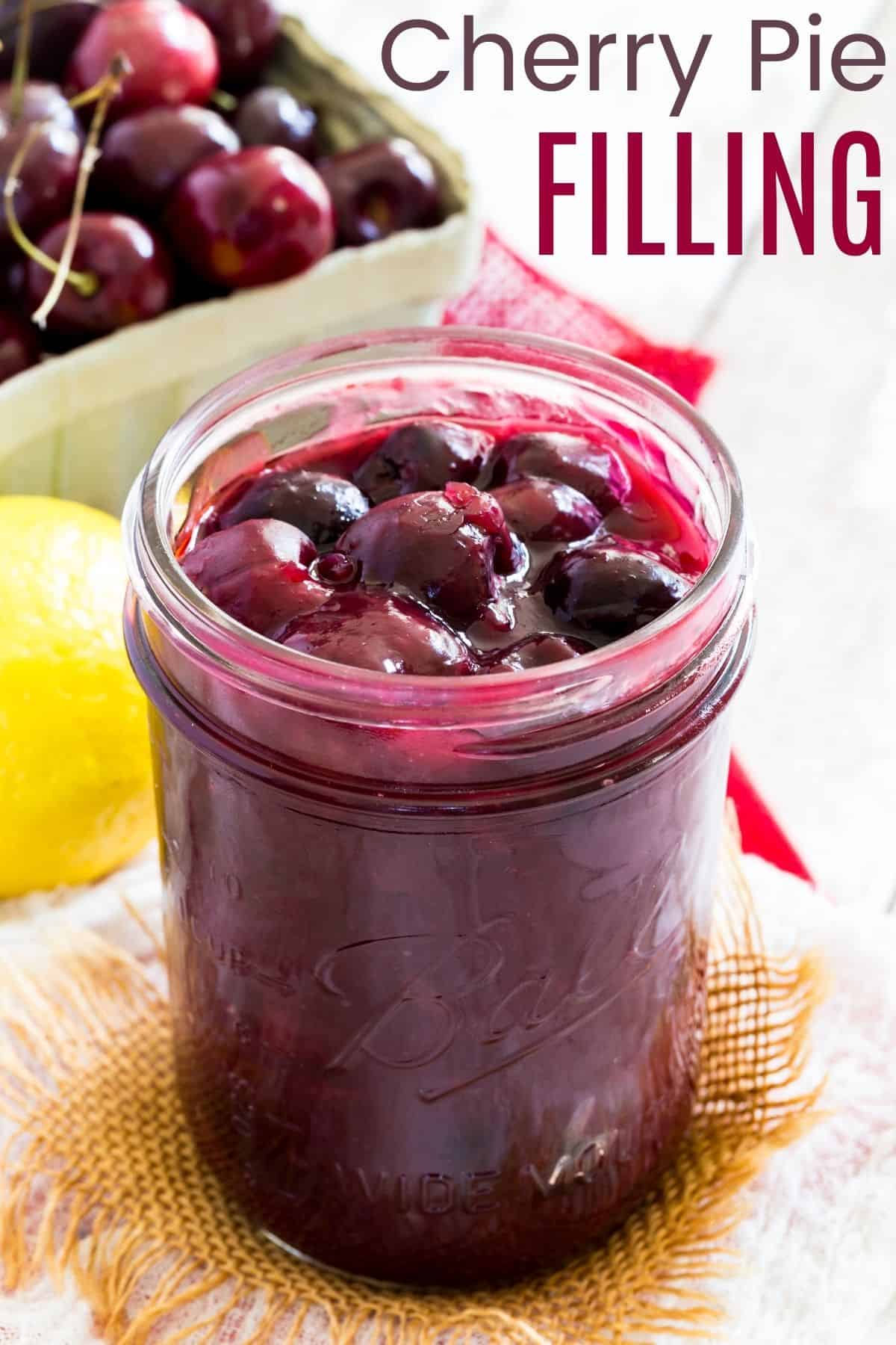 Homemade Cherry Pie Filling Recipe (Fresh or Frozen Cherries)