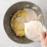 Yeast is added to gluten free brioche dough.