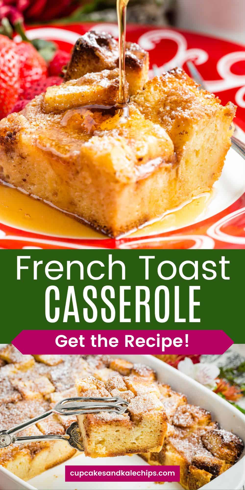 Brioche French Toast Casserole Cupcakes & Kale Chips