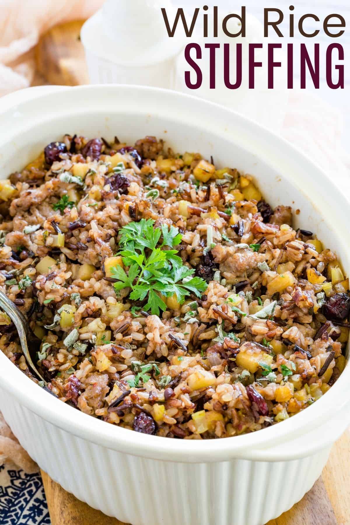 Savory Wild Rice Stuffing | Cupcakes & Kale Chips