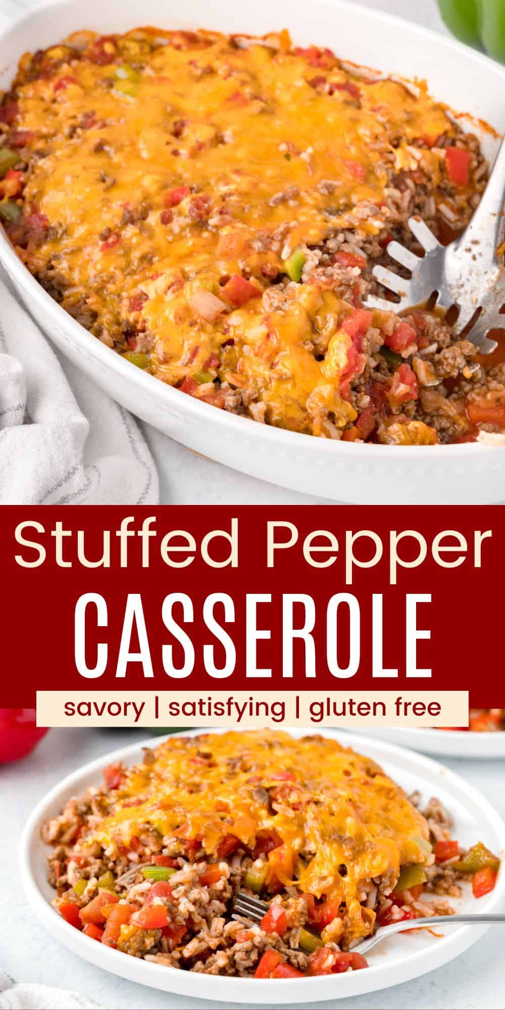 Stuffed Pepper Casserole | Cupcakes and Kale Chips