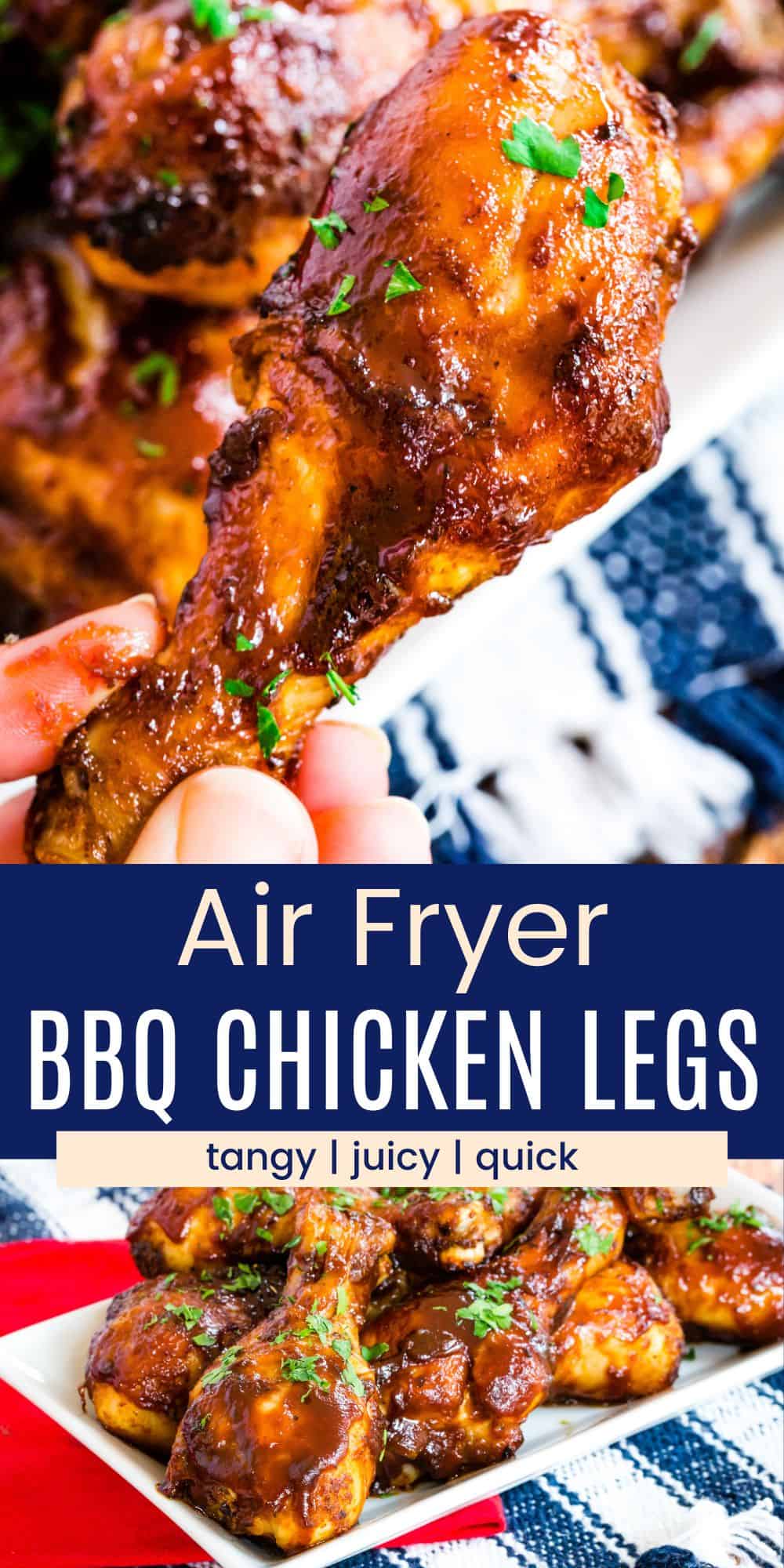 Air Fryer BBQ Chicken Legs | Cupcakes and Kale Chips