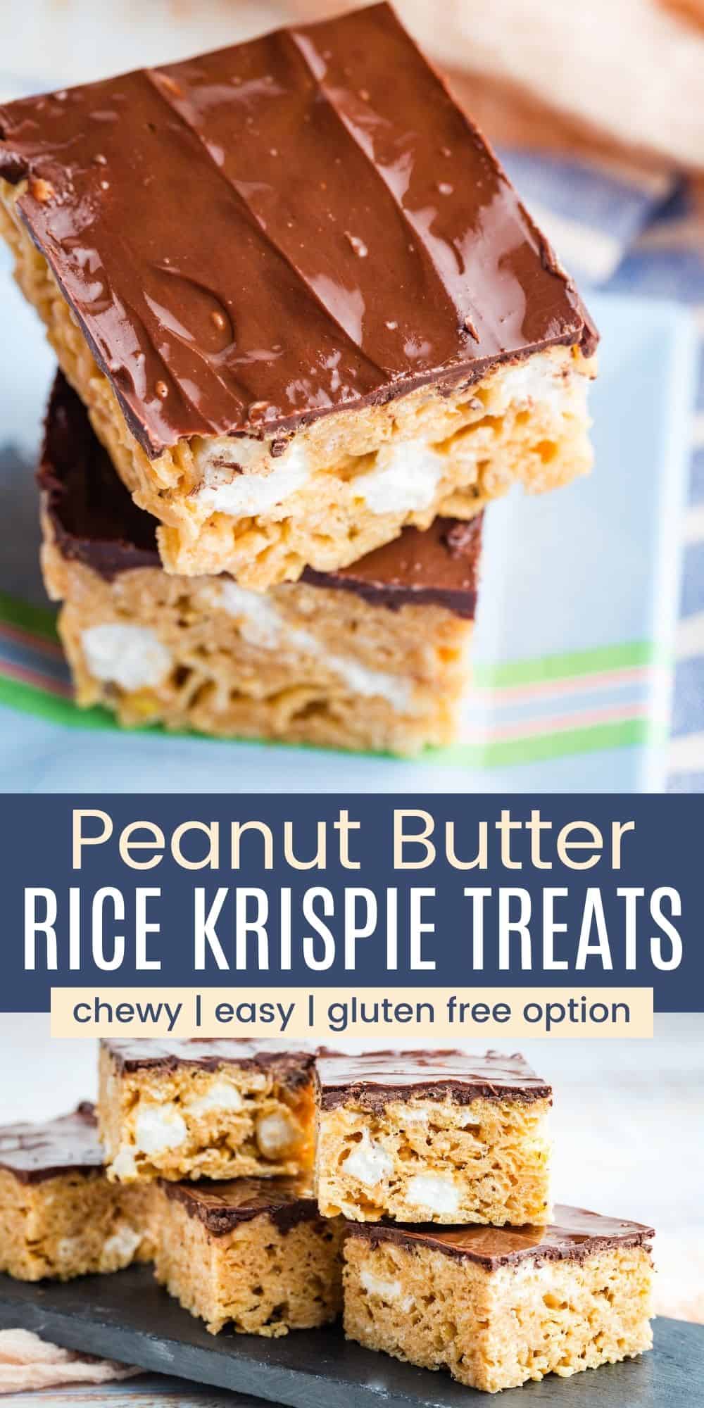 Peanut Butter Rice Krispie Treats | Cupcakes & Kale Chips