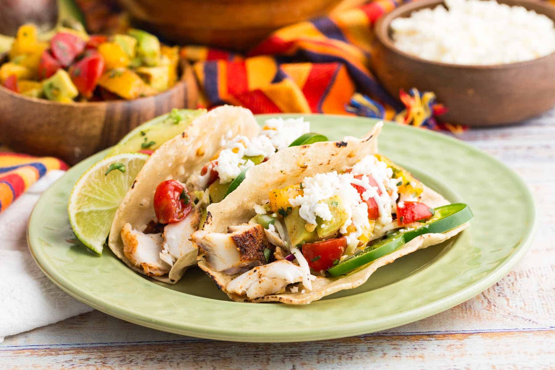 Tilapia Fish Tacos - Fresh & Flavorful Gluten Free Mexican Dinner!