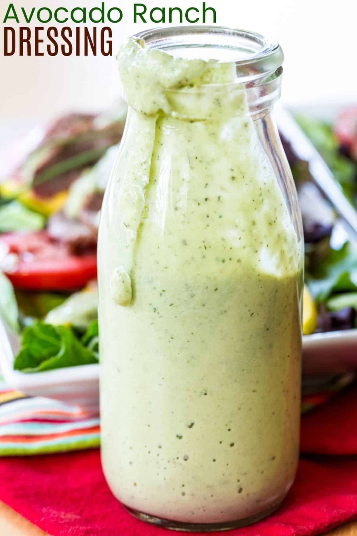 Rich & Creamy Avocado Ranch Dressing | Cupcakes & Kale Chips