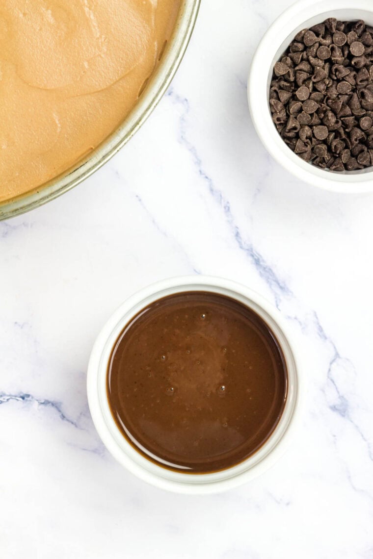 Ganache in a bowl.