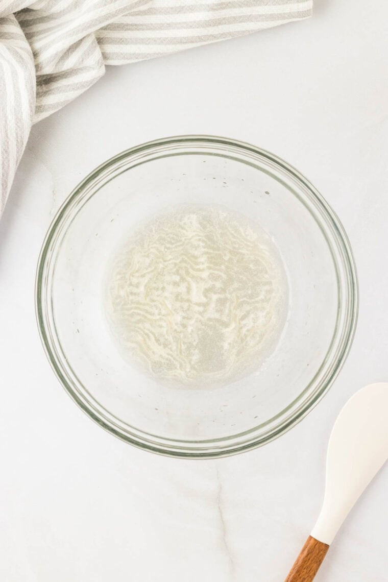 Let the gelatin sit on top of the water.