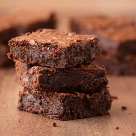 A stack of three Mexican brownies.