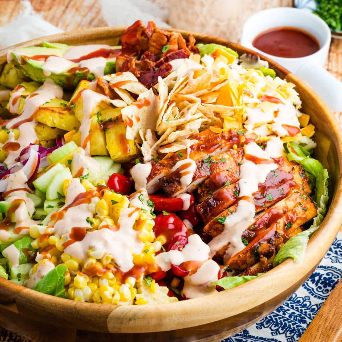 Featured image for BBQ chicken salad.